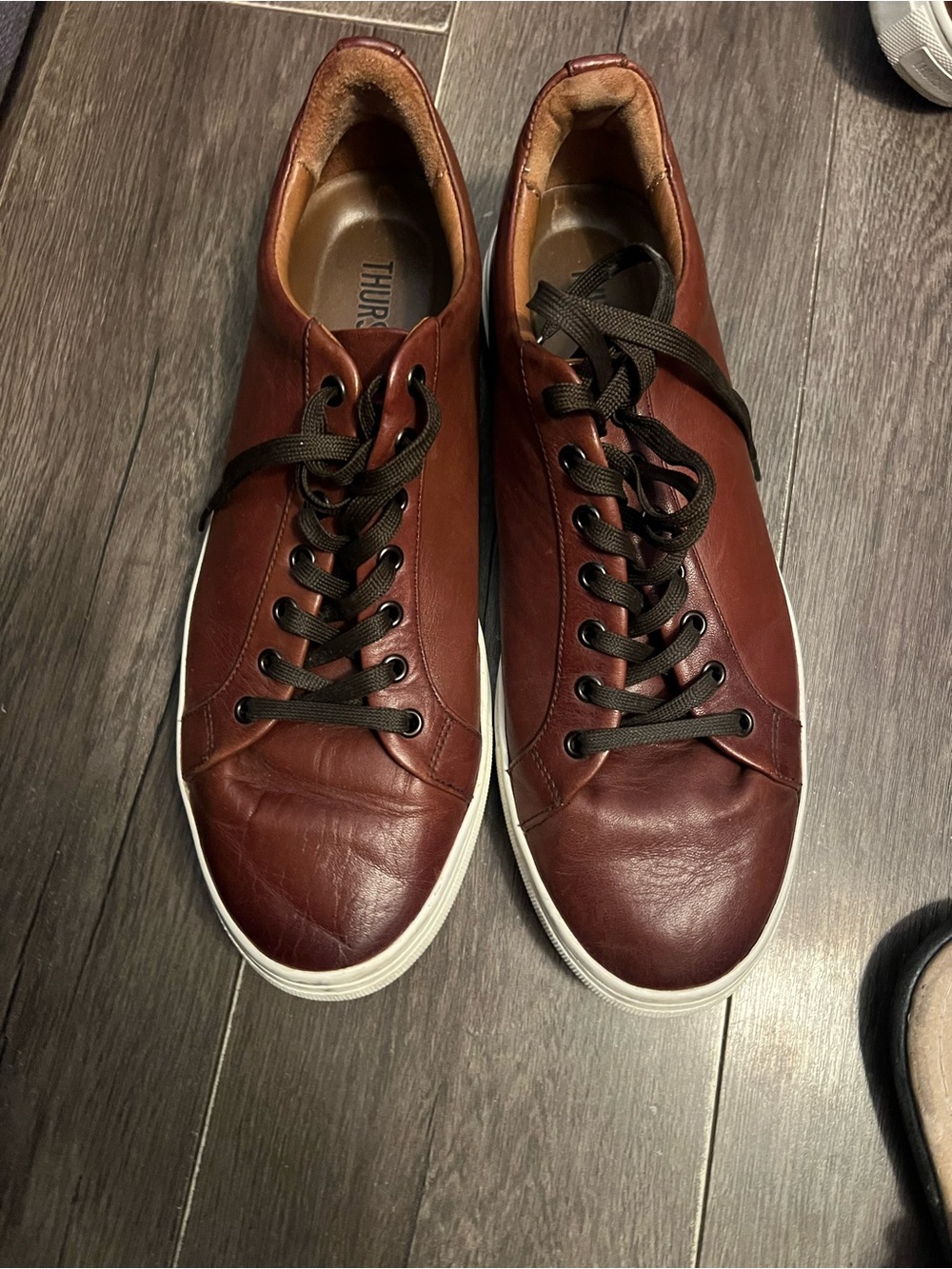 Thursday Boot Company Men's Chestnut Leather Low-Top Sneakers